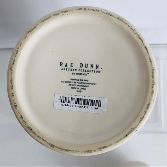 Rae Dunn By Magenta WOOF Dog Treat Canister Jar - Picture 7 of 8